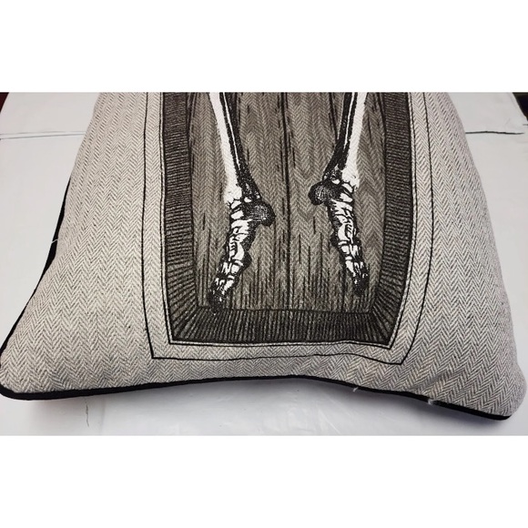 Storehouse Halloween Skeleton Coffin Body Pillow XL Gray Cushion 17" x 35" - Picture 4 of 10